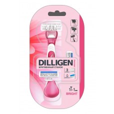 DILLIGEN Bright 3 Станок женский + 2 кассеты